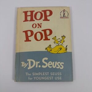 Hop on Pop Dr Seuss‎ Hardcover 1963 Beginner Books Random House Vintage